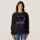 Purple Ribbon In November We Wear Purple Epilepsy  Sweatshirt (Vorne ganz)