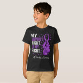 Purple Ribbon Stepbrother Overdose Awareness T-Shirt (Vorne ganz)