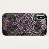 Purple Rose Celtic Knot Wrapping Paper Case-Mate iPhone Hülle (Rückseite (Horizontal))