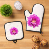 Purple Rose Ofenhandschuh & Topflappen-Set (Oben Unten)