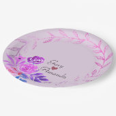 Purple Rose Pappteller (Schrägansicht)