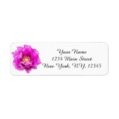 Purple Rose Return Address Label (Vorne)
