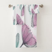 Purple Roses Badhandtuch Set (Insitu)