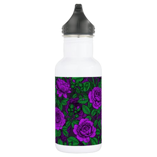 Purple Roses Edelstahlflasche (Rechts)