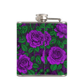 Purple Roses Flachmann (Rückseite)