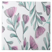 Purple Roses Fliese (Vorderseite)