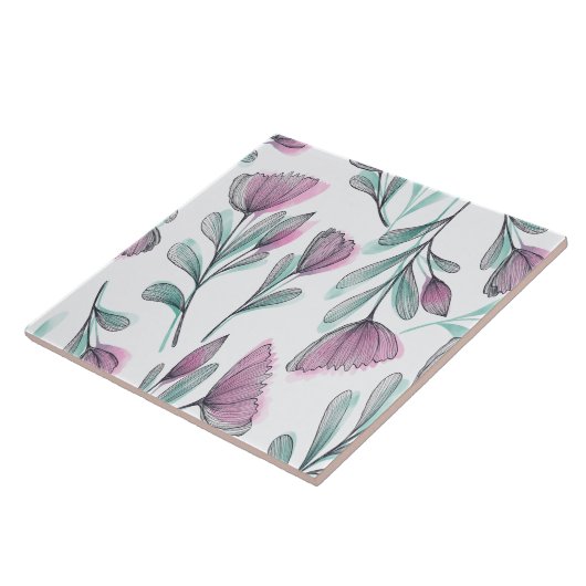 Purple Roses Fliese (Seite)