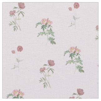 Purple Roses Floral Pattern Vintage & Elegant Stoff
