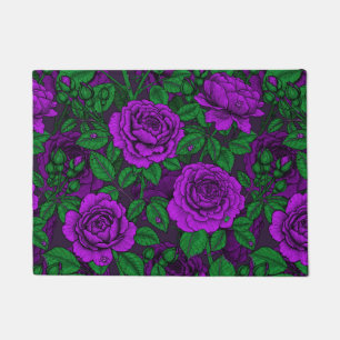 Purple Roses Fußmatte