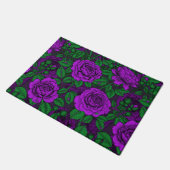 Purple Roses Fußmatte (Schrägansicht)