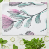 Purple Roses Geschirrtuch (Gefaltet)