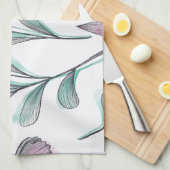 Purple Roses Geschirrtuch (Viertel Falte)