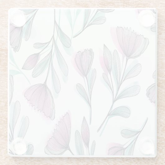 Purple Roses Glasuntersetzer (Rückseite)