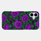 Purple Roses iPhone Hülle (Rückseite (Horizontal))