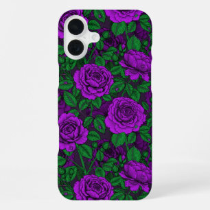 Purple Roses iPhone 16 Plus Hülle