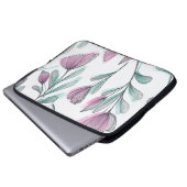 Purple Roses Laptopschutzhülle (Vorne Knopf)