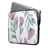 Purple Roses Laptopschutzhülle (Vorderseite Links)