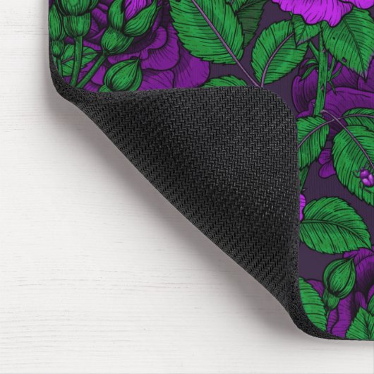 Purple Roses Mousepad (Ecke)