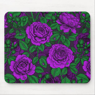 Purple Roses Mousepad