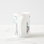 Purple Roses Porzellantasse (Rückseite)