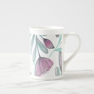 Purple Roses Porzellantasse