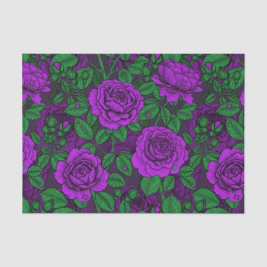 Purple Roses Seidenpapier (Vorderseite)