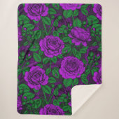 Purple Roses Sherpadecke (Vorderseite)