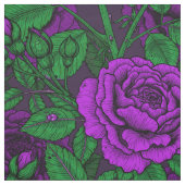 Purple Roses Stoff (Muster)