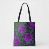 Purple Roses Tasche (Vorderseite)