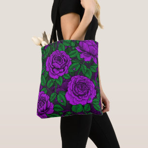 Purple Roses Tasche