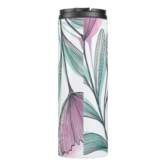 Purple Roses Thermosbecher (Rückseite)