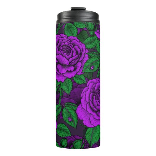 Purple Roses Thermosbecher (Vorderseite)