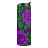 Purple Roses Thermosbecher (Nach links gedreht)