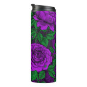 Purple Roses Thermosbecher (Nach rechts gedreht)