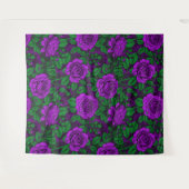 Purple Roses Wandteppich (Vorderseite (Horizontal))