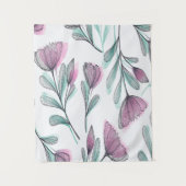 Purple Roses Wandteppich (Vorderseite)