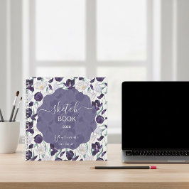 Purple Royal Tulip Sketchbook Notizblock