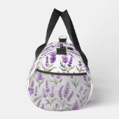 Purple Sage Green Lavender Flowers Duffle Bag (Rechts)
