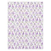 Purple Sage Green Lavender Flowers Tischdecke (Vorderseite)