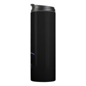Purple Script Personalizable Name Thermal Tumbler Thermosbecher (Nach rechts gedreht)
