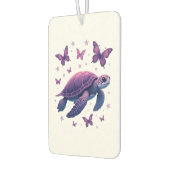 Purple - Sea Turtle Butterfly T-Shirt Autolufterfrischer (Links)