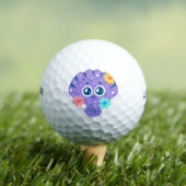 Purple Seashell Golfball (Insitu T-Shirt)