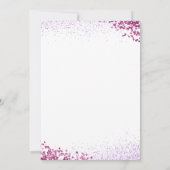 Purple Sequin Sports Birthday Einladung (Rückseite)