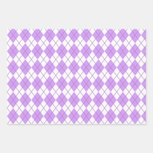 Purple Shapes Geschenkpapier Set (Vorderseite 2)