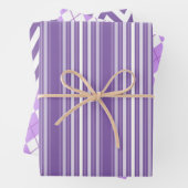 Purple Shapes Geschenkpapier Set (Beispiel)