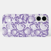 Purple Shells Personalized Case-Mate iPhone Hülle (Rückseite (Horizontal))