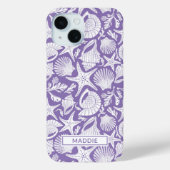 Purple Shells Personalized Case-Mate iPhone Hülle (Rückseite)