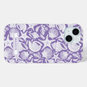 Purple Shells Personalized Case-Mate iPhone Hülle (Rückseite (Horizontal))