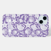 Purple Shells Personalized Case-Mate iPhone Hülle (Rückseite (Horizontal))