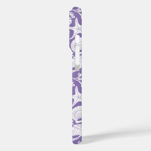 Purple Shells Personalized Case-Mate iPhone Hülle (Rückseite / Links)